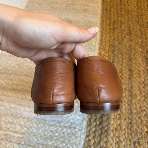 Like new Sam Edelman Loraine brown genuine leather w/ gold hardware bit loafers - Picture 11 of 13